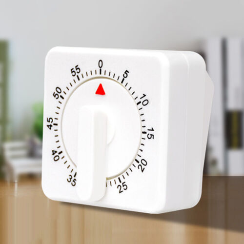 1 Hour Long Ring Bell Alarm Loud 60-Minute Kitchen Cooking Timer Mechanical New