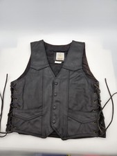 Vintage Leather Woman's Vest Fine Leather Since 1965 Size S