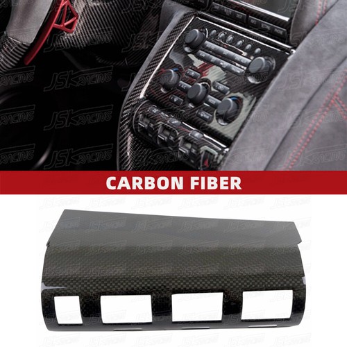 Real Carbon Fiber Interior Multimedia Frame Cover For 2008-2016 Nissan ...