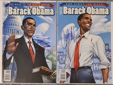 Barack Obama #1 & 2  Both Signed By J Scott Campbell Cover IDW complete