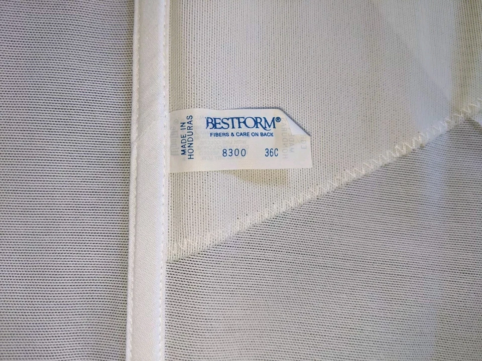 Corsé Vintage Bestform 36 C Cierre Frontal Gancho y Ojo Marfil Foto 3 de 4