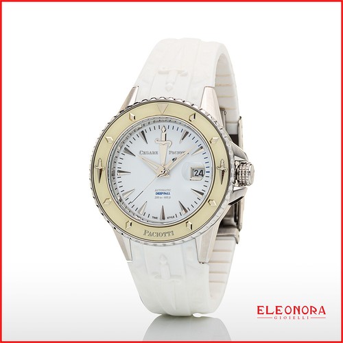 Orologio Cesare Paciotti da uomo in acciaio e gomma quadrante bianco per  polso | eBay