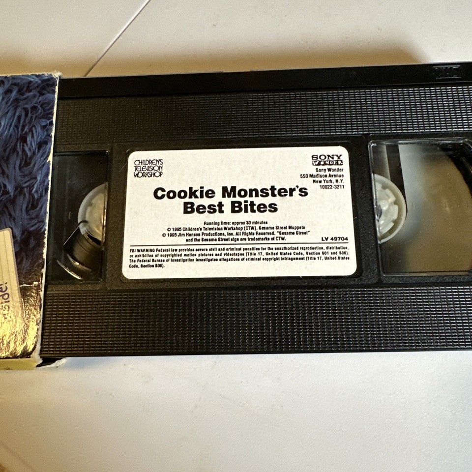 Sesame Street Cookie Monsters Best Bites (VHS, 1995) 74644970432 eBay