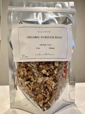 Burdock Root Organic Cut / Farm Fresh Packed USA Free Ship