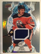 ZACH HYMAN  EDMONTON OILERS AUTHENTIC GAME-USED JERSEY MEMORABILIA / SP