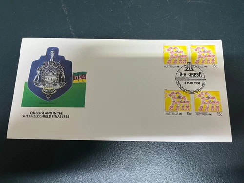 (705) 1-4-2025 - Australia FDC - 1988 - Queensland Cricket Sheffield Shield