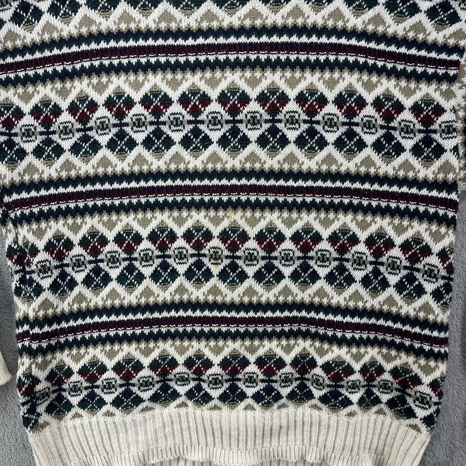 Suéter De Colección Bill Blass Para Hombre Mediano Multicolor Fair Isles Diseñador LEER Foto 4 de 4