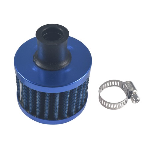 Filtro de admisión de aire frío azul de 12 mm Turbo Vent Crankcase Car Breather Valve Cover - Imagen 2 de 6
