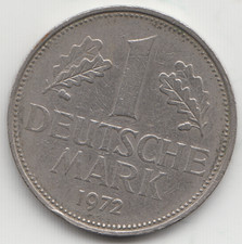 Germany 1972 F 1 Mark coin