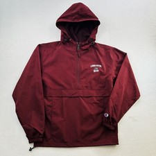 Lenoir-Rhyne Bears Jacket Adult Extra Small Red Windbreaker Coat Champion Mens
