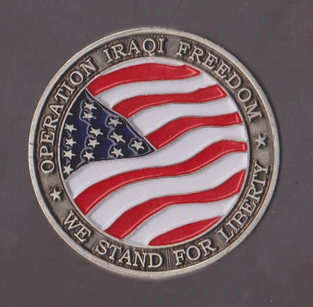 Operation Iraqi Mission Accomplished  U.S. Army Challenge Coins 1.75 Inch DIA
