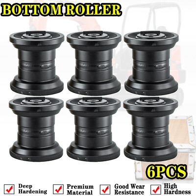 6xPcs Track Roller Bottom Roller Fits Yanmar VIO50 Excavator