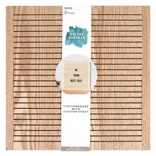 Letter Board with Peg Letters, Wooden Letter Board & Black Letter Sheet