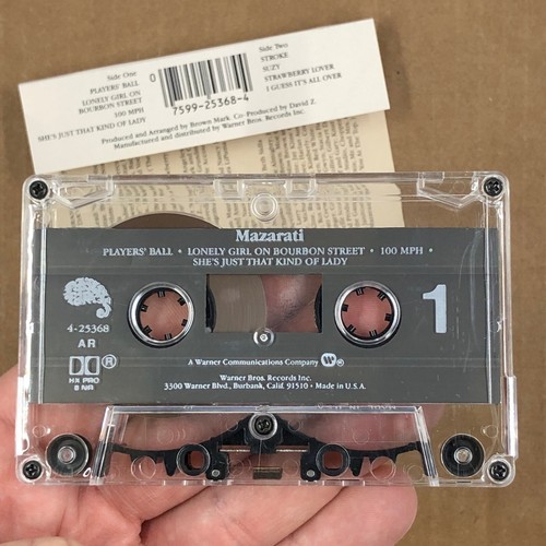MAZARATI Cassette Tape SELF TITLED 1986 Funk Soul PRINCE Rare - Picture 2 of 5