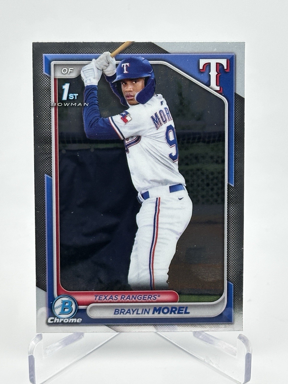2024 Bowman Chrome Braylin Morel 1st #BCP-192 Texas Rangers