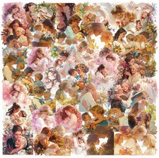 50Pcs Transparent Love Stickers for Scrapbooking, Self-Adhesive Scrapbooking Sti