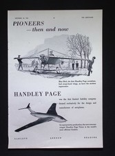 Original 1953 Advert Handley Page Blue Bird and Victor Aircraft