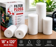 18 x 120 Aquarium Pond Fish Filter Floss Media Bulk Roll Pad Mechanical Filter