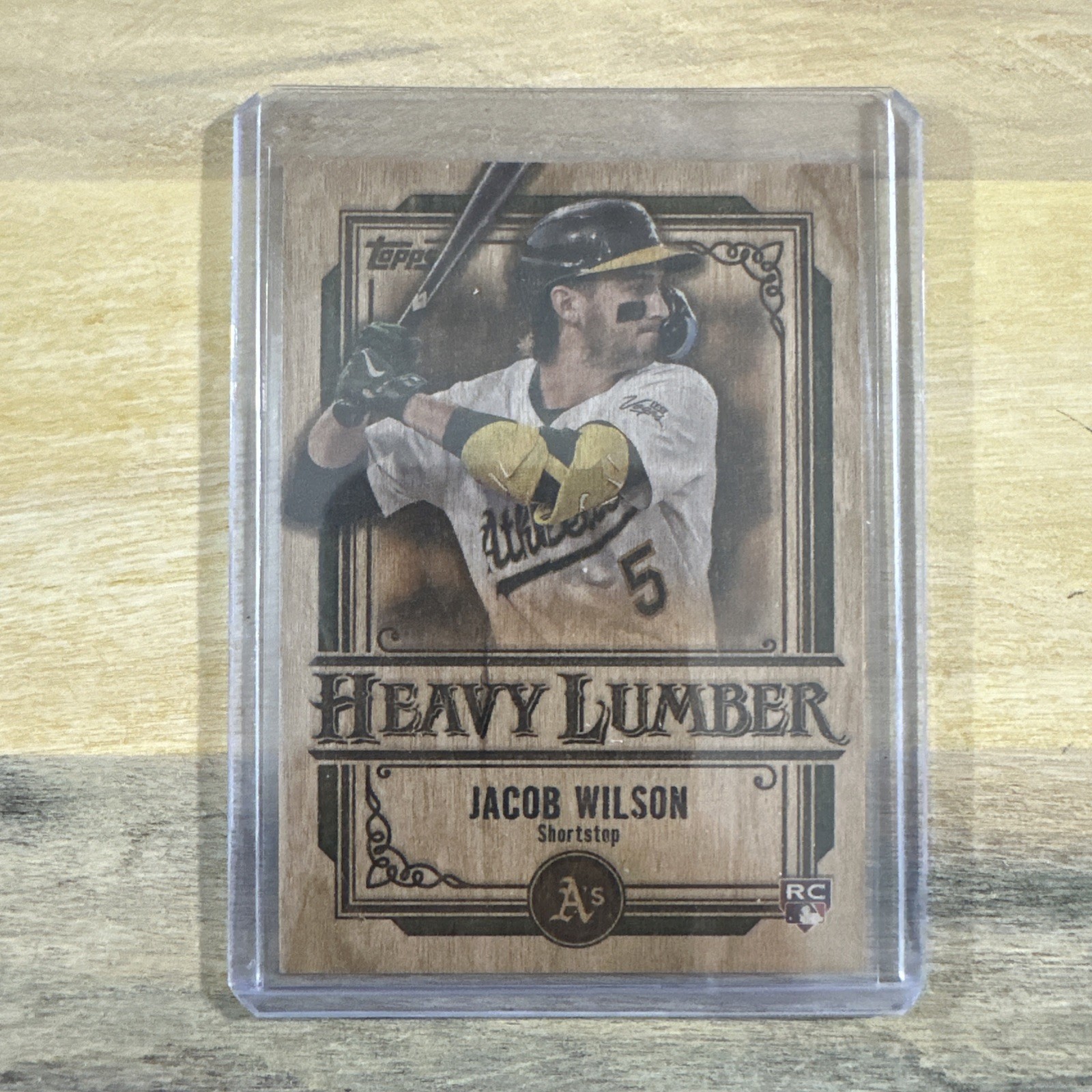 2025 Topps Update Heavy Lumber Jacob Wilson (#HL-68) Athletics RC SSP