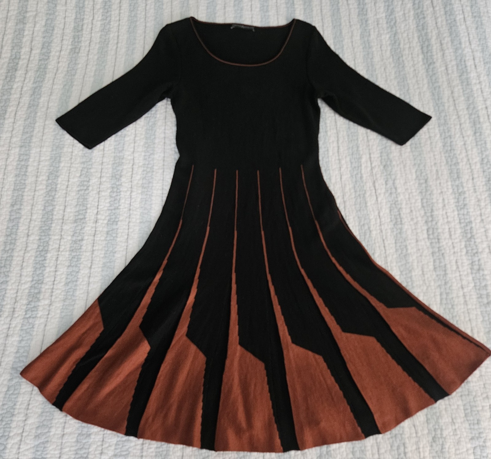 Peruvian Connection Medium Pima Cotton Dress Blac… - image 8