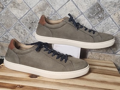 Mens Vince Camuto VY Cowon Gray Suede Lace Up Casual Shoes Sneakers Size 11.5 M