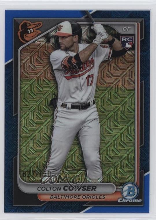 2024 Bowman Chrome Mega Box Blue Mojo Refractor 27/150 Colton Cowser #33 uk2