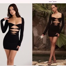 House of CB Elize black mini dress Size M