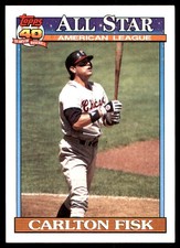 Carlton Fisk 1991 Topps #393 White Sox MLB READ FREE SHIPPING AutographDen