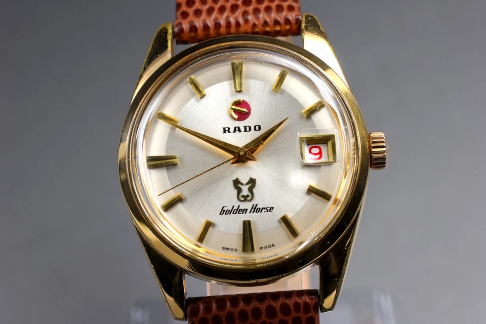 Vintage *Exc+5* Rado Golden Horse 11674/2 Gold 35mm Men's Automatic Watch JAPAN - Image 2 of 4