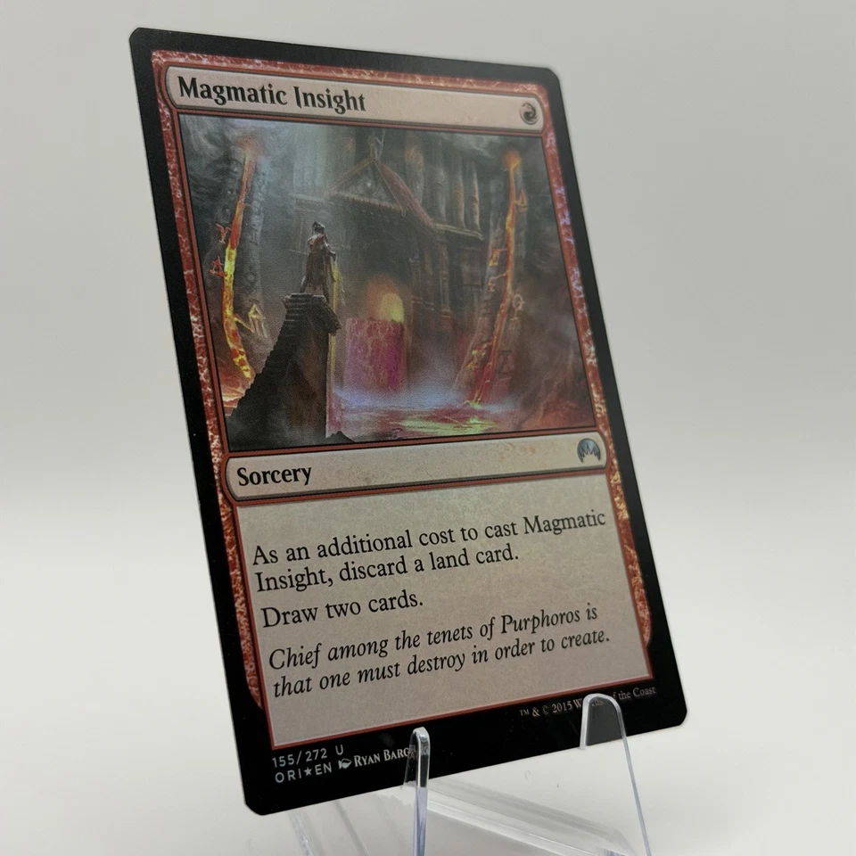 Magic MTG: Magmatic Insight - Magic Origins (ORI) #155 (Near Mint) *FOIL* - Image 2 of 3