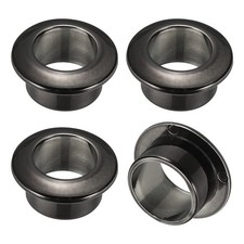 4-Pack Desk Grommet, 1 Inch Plastic Desktop Cable Hole Cover Black 