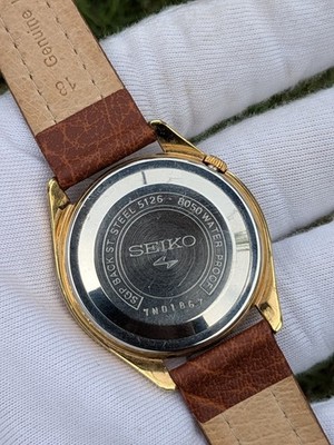 SEIKO5 5126-8050 稼働品　ゴールド Vintage Seiko 5 Automatic Day/Date 5126-8050 Fluted bezel Men's