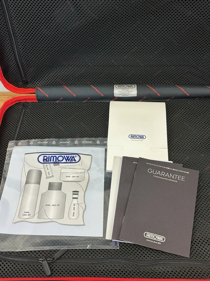 Rimowa x Porsche PLH M Hybrid Rot Cabin Limited Edition PTS Multiwheel Ed 25 NEU - Bild 4 von 4