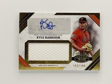 2025 Topps Tier One Kyle Harrison Auto Jumbo Relics Jersey /199 Giants