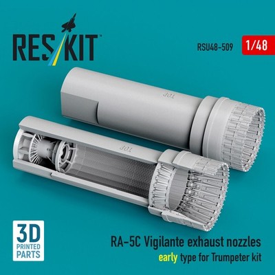 ResKit RSU48-0509 - 1:48 RA-5C Vigilante exhaust nozzles early type for Trumpete