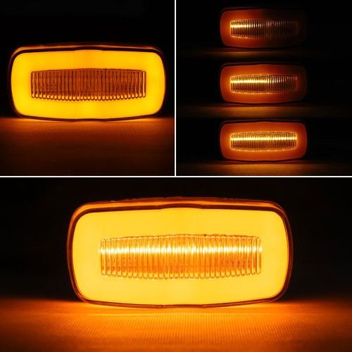 2X Ámbar Remolque Camión LED Fluido Lateral Marcador Luz Trasera Señal de Giro Liquidación - Imagen 7 de 7