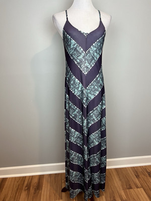 Vix Paula Hermanny Maxi Dress Size Medium Purple Summer Resort Polyester  Spandex | eBay