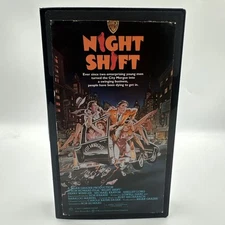 Vintage 1982 NIGHT SHIFT WARNER HOME VIDEO  VHS Michael Keaton Clamshell Case
