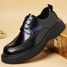 Spring Men Casual Business Lace Up Round Toe Formal Dress Wedding Groom Shoes Sz