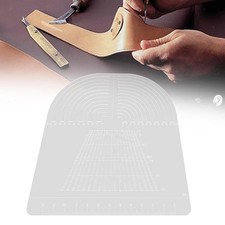 Rundes Ecklineal aus Leder, Leathercraft Circle Corner Hole Template Board