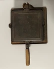 Antique Wagner Ware Sidney OH Cast Iron Waffle Maker With High Base 1910
