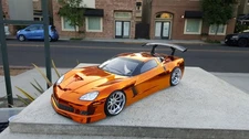 200mm 1/10 Custom Paint CORVETTE C6 4Tec2 drift HPI RDS DC10 MST TT02 Body Only