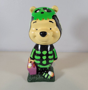 Winnie the Pooh Bobble Head – Halloween Skeleton Theme – 9.5" – Disney Parks