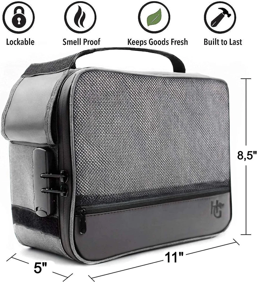 Kit duradero a prueba de olores con tarro y bolsas - almacenamiento extra grande para frescura Foto 4 de 4