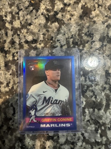 2025 Topps Heritage - Griffin Conine #111 Chrome Blue Border /150 (RC)