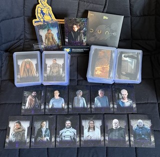 2024 Topps Chrome Dune set completo RIFRATTORE A MACCHIE VIOLA (#1 90) /275