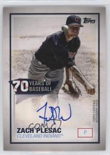 2021 Topps 70 Years of Baseball Zach Plesac #70YA-ZP Auto 0v3r