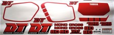 Yamaha DT 80 125 LC2  87 - 88 rot schwarz red black DEKOR DECAL KIT Aufkleber Ve