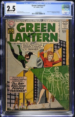 Green Lantern #7 - DC Comics 1961 CGC 2.5 Origin and 1st appearance of Sinestro.