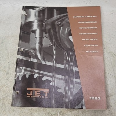 Vintage 1993 Jet Industrial Tools Catalog Saws Woodworking Sanders Grinders